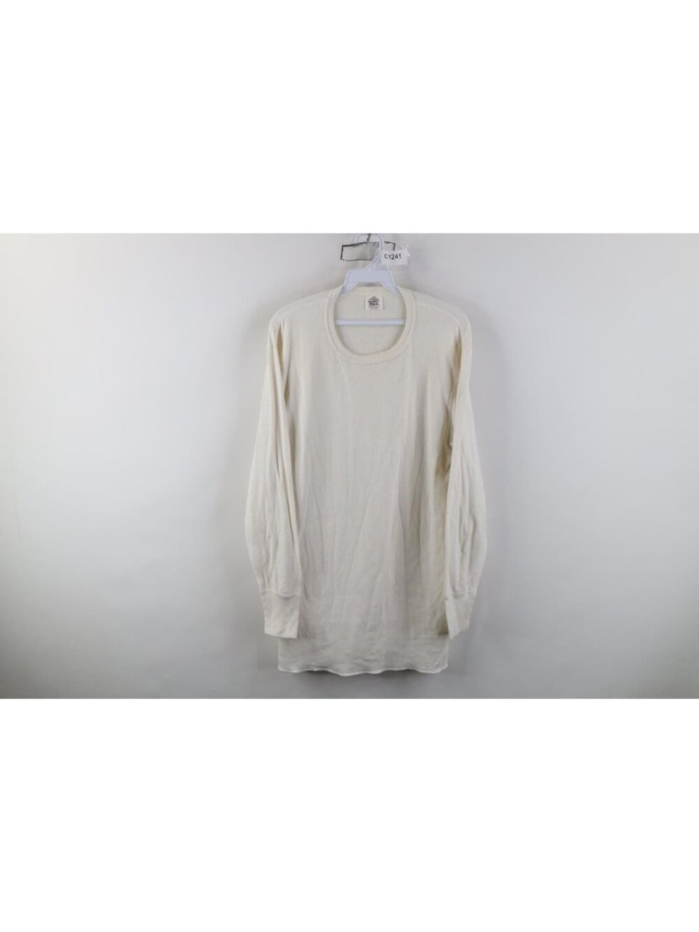 Vtg 90s Streetwear Mens Large Double Wall Thermal Knit Long Sleeve T-Shirt USA